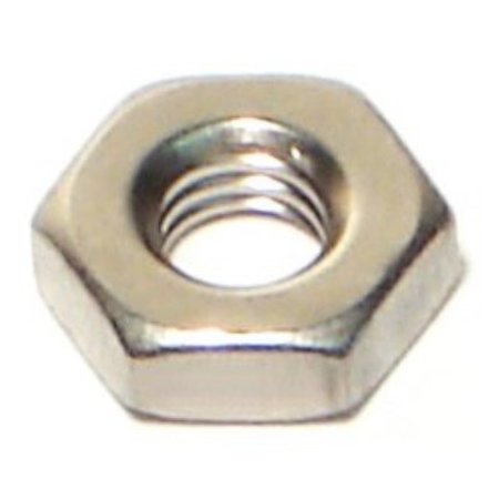 MIDWEST FASTENER Hex Nut, #10-32, 18-8 Stainless Steel, Not Graded, 100 PK 05268